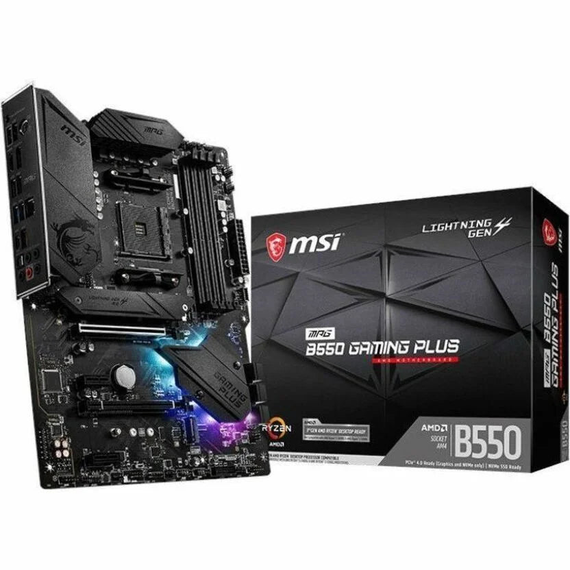 MPG B550 GAMING plus Desktop Motherboard - AMD Chipset - Socket AM4 - ATX (244343)